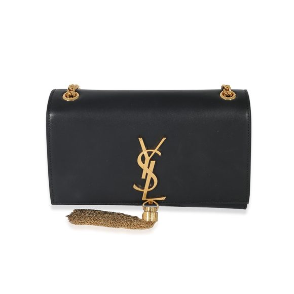 Saint Laurent Black Smooth Leather Small Kate Tassel Bag - Picture 1 of 7